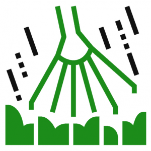 An image icon of a rake performing yard clean up