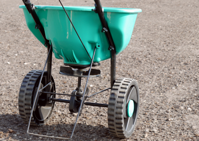 A photo of a grass seeder